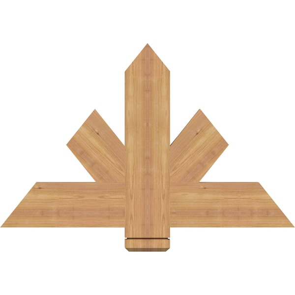 Ekena Millwork Kennewick Timber Gable Bracket, Western Red Cedar, 36"W x 23"H x 1 1/2"D x 5 1/2"F, 15/12 Pitch GBW036X23X0206KEN00SWR - main